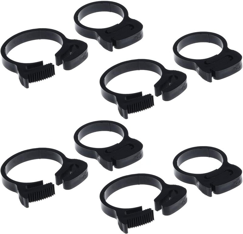 ALEGI Double Gripping Nylon Hose Clamps, Snap Grip Nylon Plastic Hose Clamps (31.5-34mm (1.25inch), 12pack) - Image 1